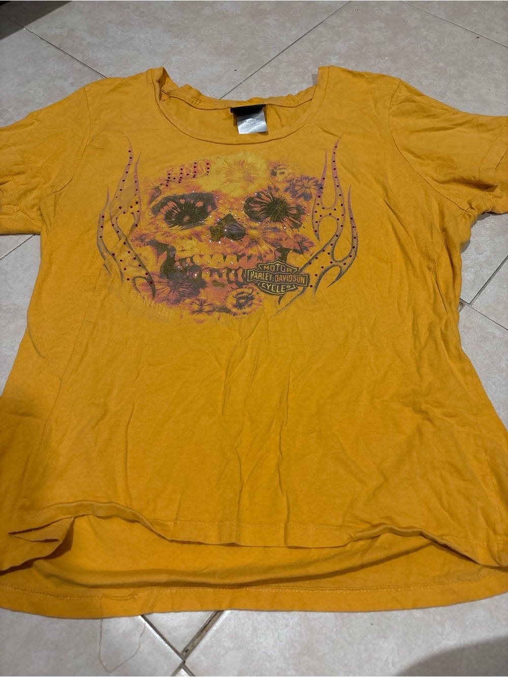 2000s women’s harley bling tee xxl